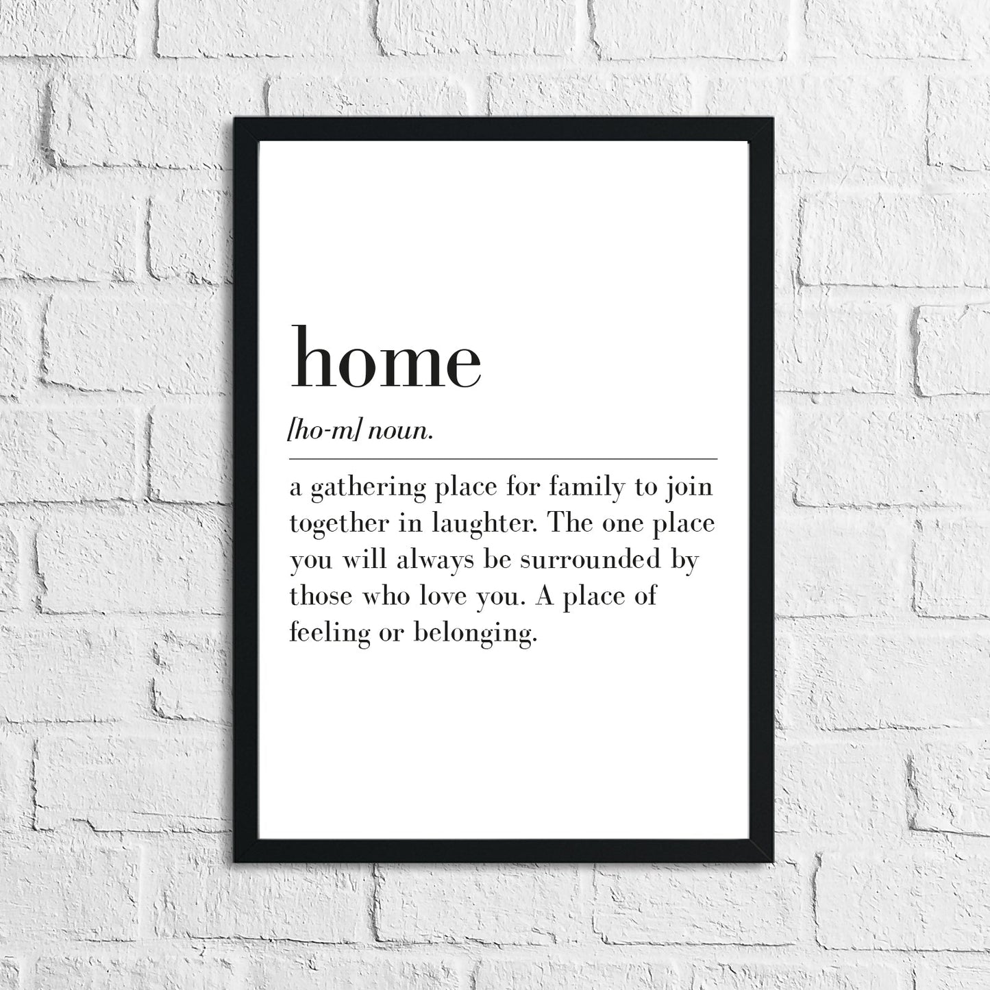 Home Definition Simple Home Wall Decor Print-0