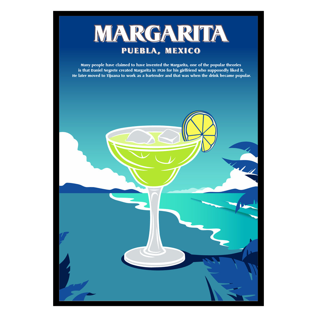 Margarita Mexico Cocktail Poster-0