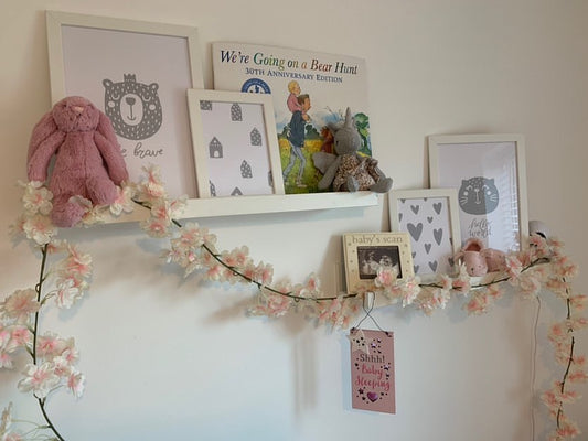 Scandinavian Heart Pattern Children's Nursery Bedroom Wall Decor Print-1