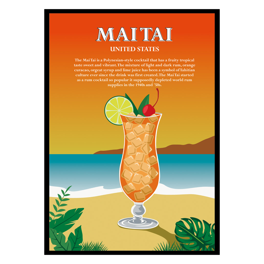 Mai Tai Cocktail Poster-0