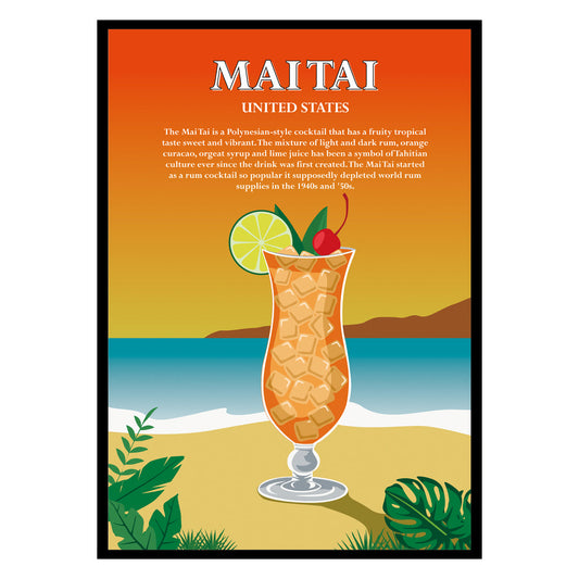 Mai Tai Cocktail Poster-0