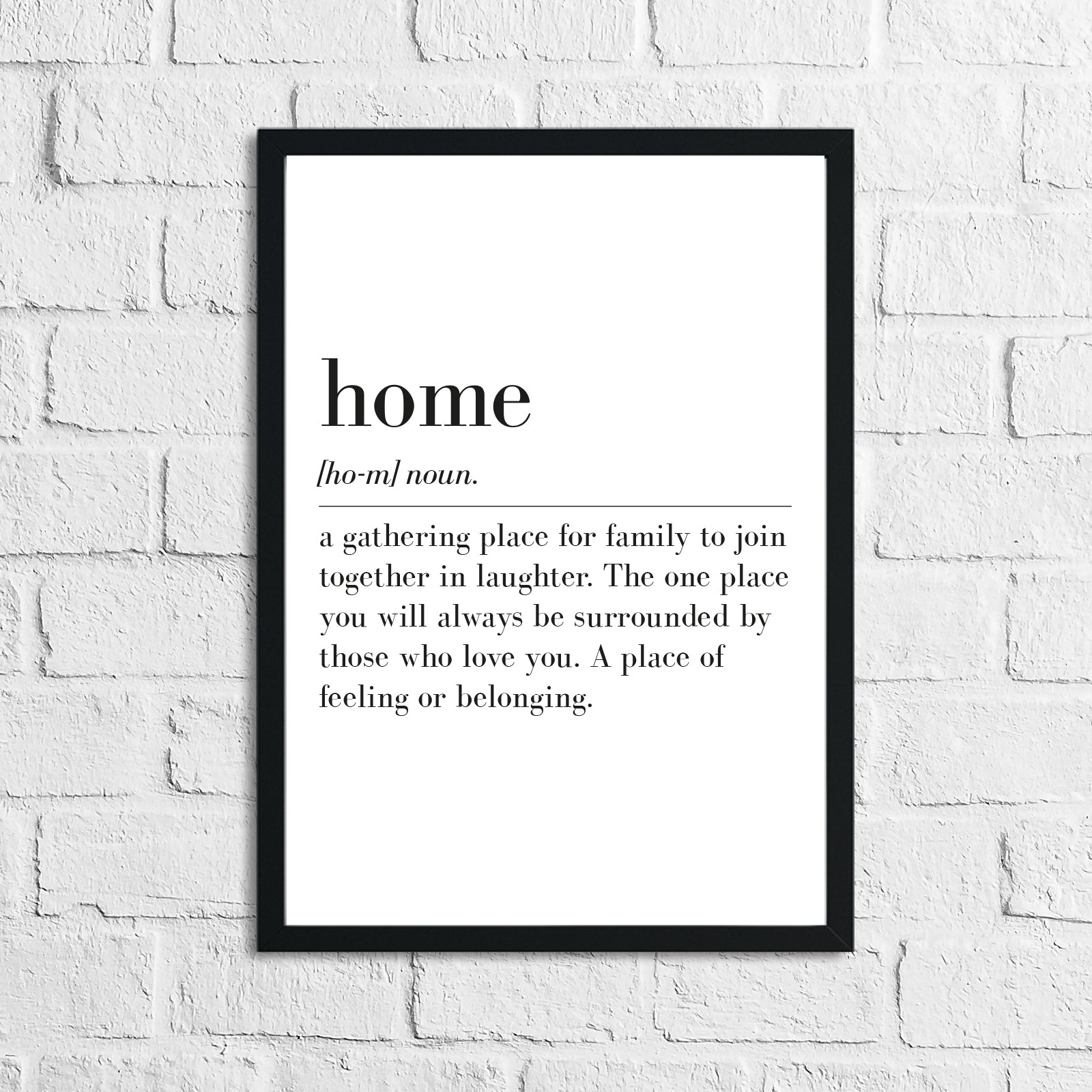 Home Definition Simple Home Wall Decor Print-0